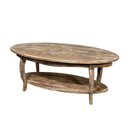 Francoise solid wood coffee table with storage deals