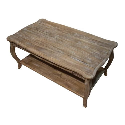 Francoise Solid Wood Coffee Table with Storage Perfect For Living Room
