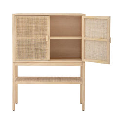 Natural Franke 48'' Tall 2 - Door Accent Cabinet Transitional Boho-Inspired