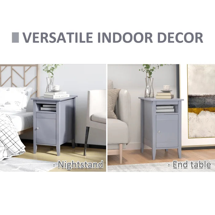 Franta 25.25'' Tall Nightstand in Gray Modern Elegant Nightstand