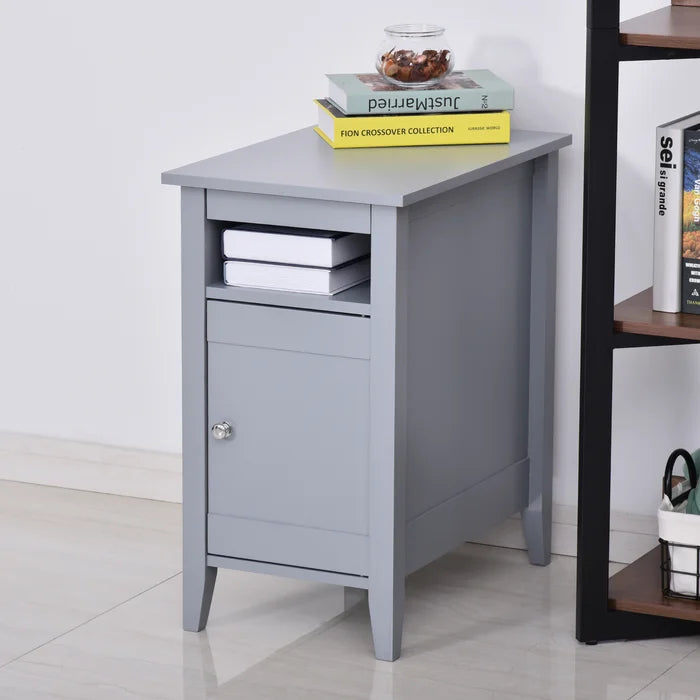 Franta 25.25'' Tall Nightstand in Gray Modern Elegant Nightstand
