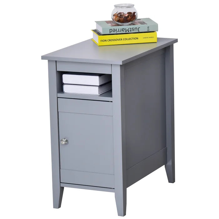 Franta 25.25'' Tall Nightstand in Gray Modern Elegant Nightstand