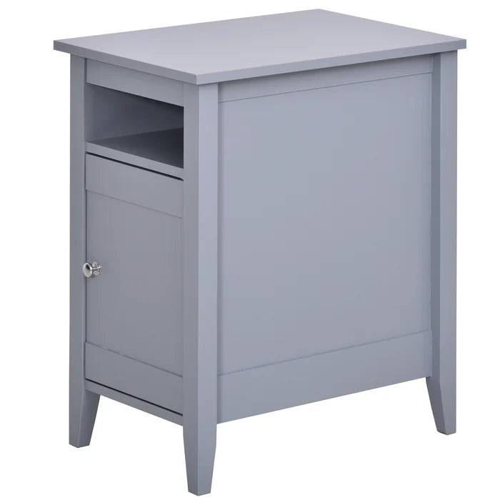 Franta 25.25'' Tall Nightstand in Gray Modern Elegant Nightstand