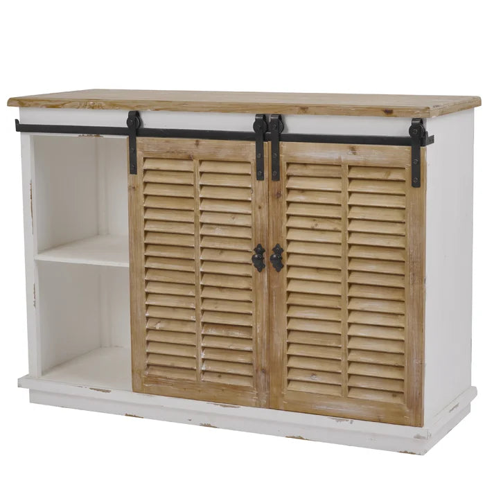 Fredner 32'' Tall 2 - Door Accent Cabinet Perfect Addition to your Farmhouse Decor