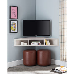 White Oak TV Stand for TVs up to 50" Perfect Place for your TV, Media Player, and Small Decor Items This Floating TV Stand