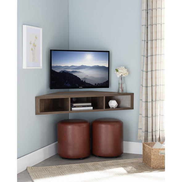 Walnut Oak TV Stand for TVs up to 50" Perfect Place for your TV, Media Player, and Small Decor Items This Floating TV Stand