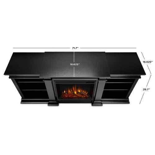 Fresno TV Stand for TVs up to 78" with Fireplace Included Adjustable Shelves