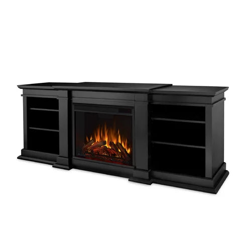 Fresno TV Stand for TVs up to 78" with Fireplace Included Adjustable Shelves