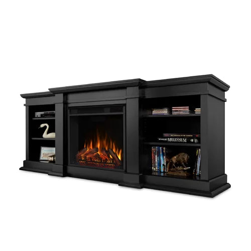 Fresno TV Stand for TVs up to 78" with Fireplace Included Adjustable Shelves