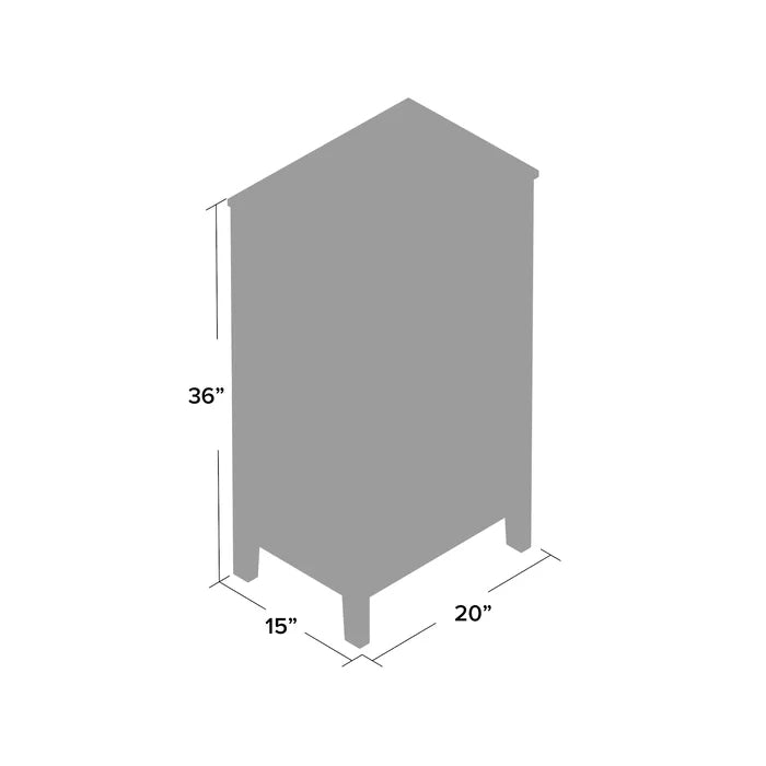 Friedlander 1 outlet door accent cabinet
