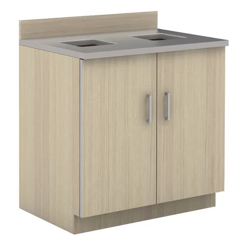 Vanilla Stix/Gray Funderburk 36'' Wide Storage Cabinet