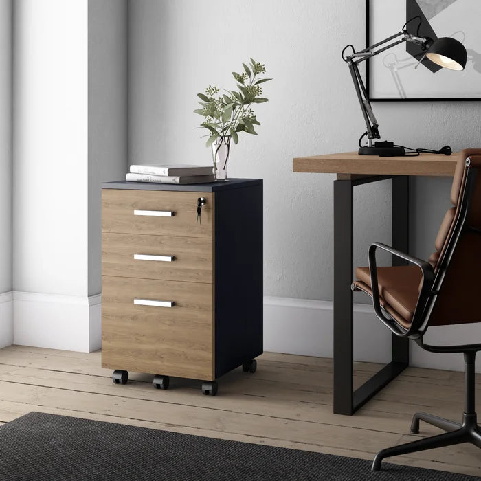Galia 15.7'' Wide 3 -Drawer Mobile Vertical Filing Cabinet Perfect Add a Little Organization to your Office