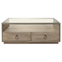 Gambrell Solid Coffee Table with Storage Farmhouse Charm to your Living Room