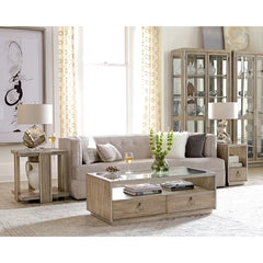 Gambrell Solid Coffee Table with Storage Farmhouse Charm to your Living Room