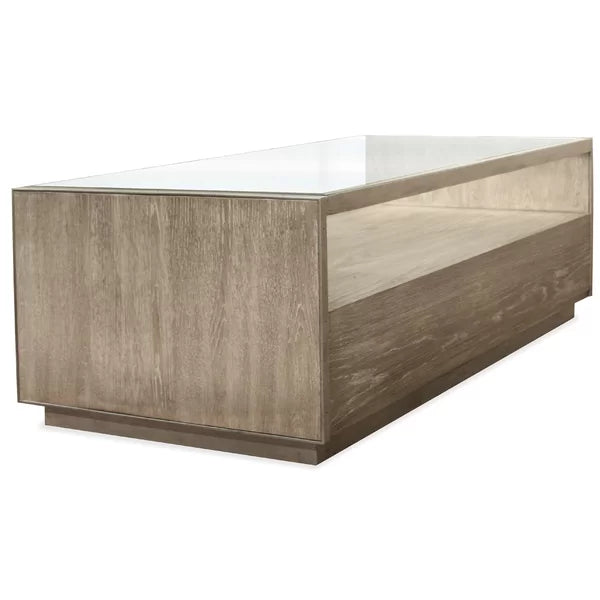 Gambrell Solid Coffee Table with Storage Farmhouse Charm to your Living Room