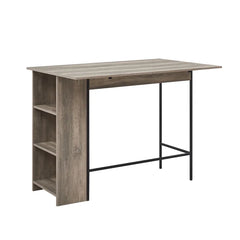 Gray Wash Garcia Counter Height Drop Leaf Dining Table