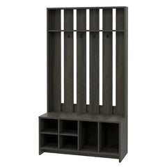 Espresso Gardendale 38'' Wide Hall Tree with Bench and Shoe Storage