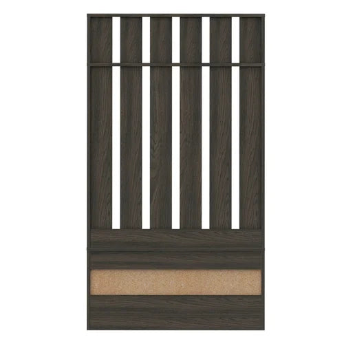 Espresso Gardendale 38'' Wide Hall Tree with Bench and Shoe Storage