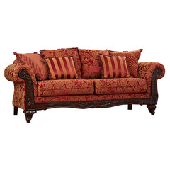 93'' Flared Arm Sofa with Reversible Cushions Brimming with Classic Style, this Sofa