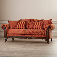 93'' Flared Arm Sofa with Reversible Cushions Brimming with Classic Style, this Sofa