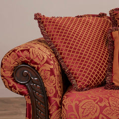 93'' Flared Arm Sofa with Reversible Cushions Brimming with Classic Style, this Sofa