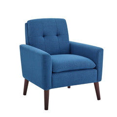 Gartman 29'' Wide Tufted Armchair Toss Pillows Ottoman