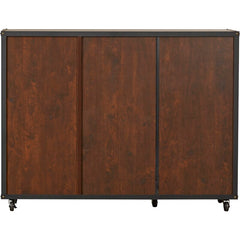 47.2'' Wide Server Two Mesh Doors that Open To Reveal Three Shelves Provides the Perfect Stage for Displaying Frame Photos and Accent Pieces