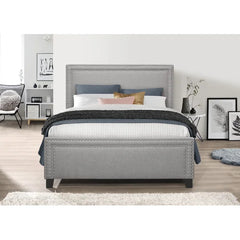 Genevieve Queen Upholstered Low Profile Standard Bed Design