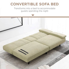 Green Genthner Armless Sleeper Made with a Metal Frame Design
