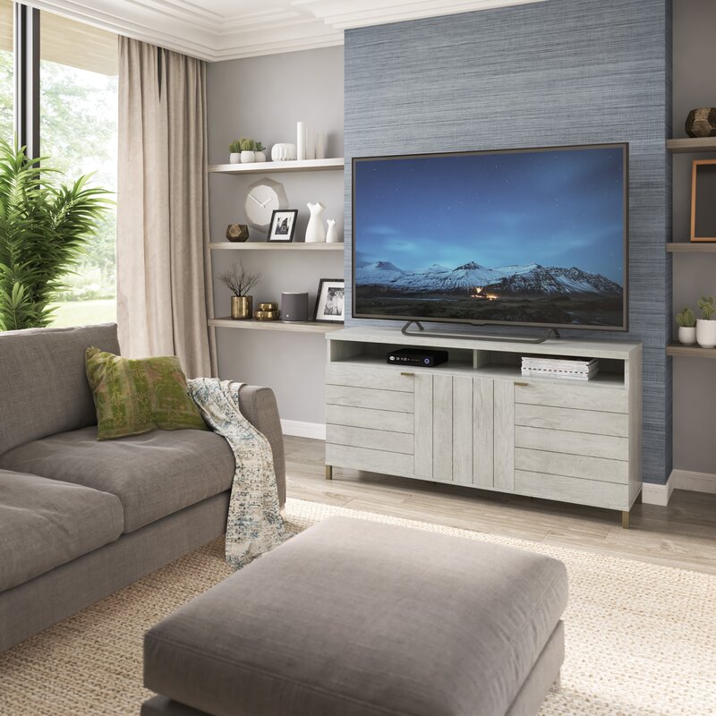 Gray Geoghegan TV Stand for TVs up to 65" Perfect Style Update