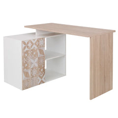 Reversible L-Shape Desk Corner Desk Durable and Sturdy Solid Wood