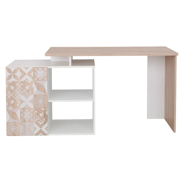 Reversible L-Shape Desk Corner Desk Durable and Sturdy Solid Wood