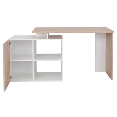 Reversible L-Shape Desk Corner Desk Durable and Sturdy Solid Wood