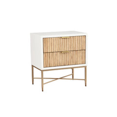 White Giddens 26'' Tall 2 - Drawer Nightstand Brings Modern Style Perfect for Bedside