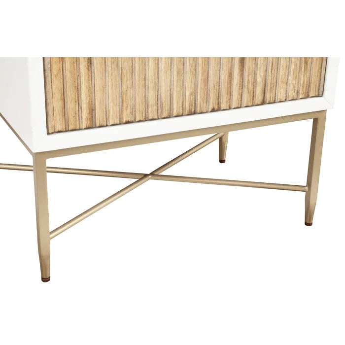 White Giddens 26'' Tall 2 - Drawer Nightstand Brings Modern Style Perfect for Bedside