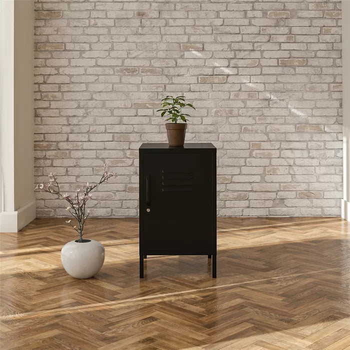Black Gioia 27.17'' Tall Steel End Table Perfect for Living Room