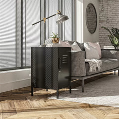 Black Gioia 27.17'' Tall Steel End Table Perfect for Living Room