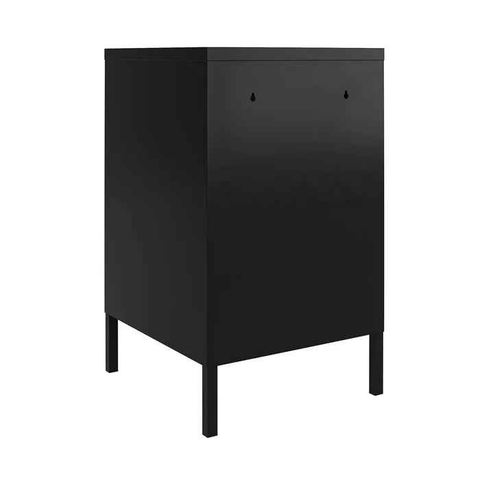 Black Gioia 27.17'' Tall Steel End Table Perfect for Living Room