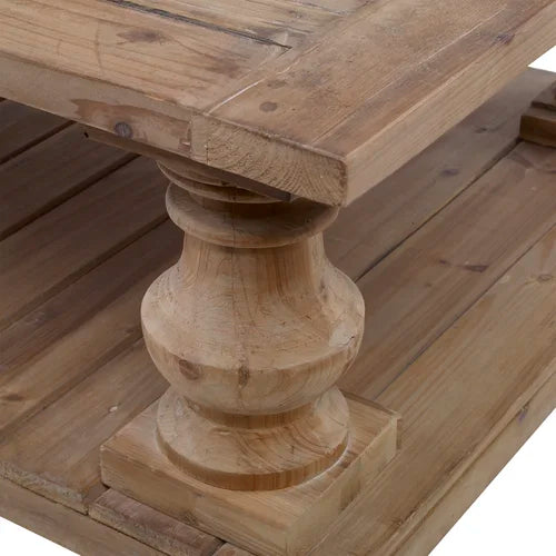 Floor Shelf Coffee Table with Storage Rustic Accent To Your Living Room