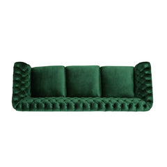 Rolled Arm Chesterfield Sofa Deep Button Tufting, Scrolled Arms, and Nailhead Accents, this Sofa is A Statement Piece