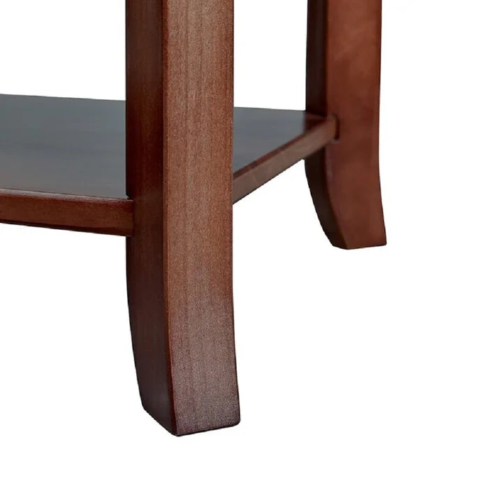 Espresso Goles 24'' Tall 1 - Drawer Solid Wood Nightstand