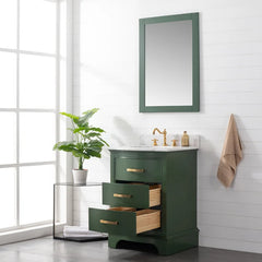 Evergreen Goleta 24" Single Bathroom Vanity Set Functional Soft Close Drawers
