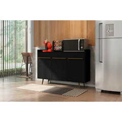 Black Gordonville 53.54'' Wide Sideboard Durable Splayed Legs