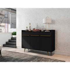 Black Gordonville 53.54'' Wide Sideboard Durable Splayed Legs