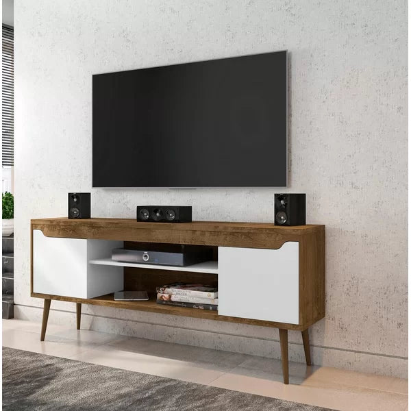 Rustic Brown/White Gordonville TV Stand for TVs up to 60"