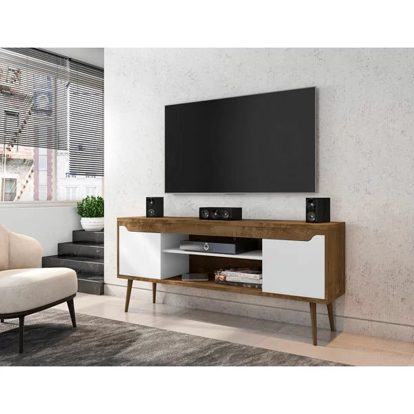 Rustic Brown/White Gordonville TV Stand for TVs up to 60"