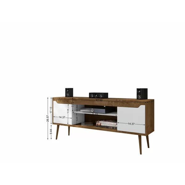 Rustic Brown/White Gordonville TV Stand for TVs up to 60"