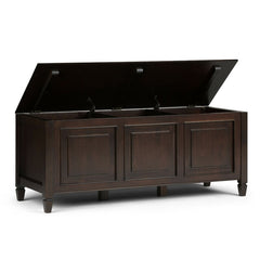 Dark Chestnut Brown Wood Flip Top Storage Bench Ideal for Storing Away your Naby's Toys or Sorting Out Laundry, this Handy Storage Bench