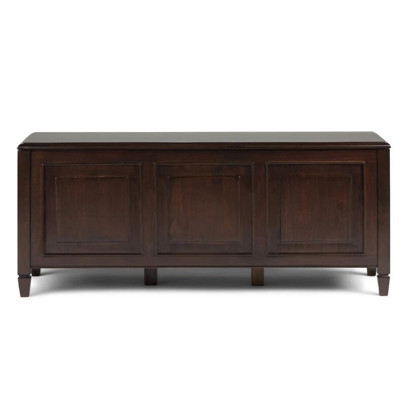 Dark Chestnut Brown Wood Flip Top Storage Bench Ideal for Storing Away your Naby's Toys or Sorting Out Laundry, this Handy Storage Bench