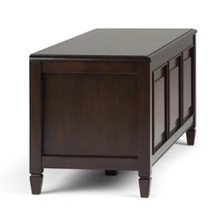 Dark Chestnut Brown Wood Flip Top Storage Bench Ideal for Storing Away your Naby's Toys or Sorting Out Laundry, this Handy Storage Bench